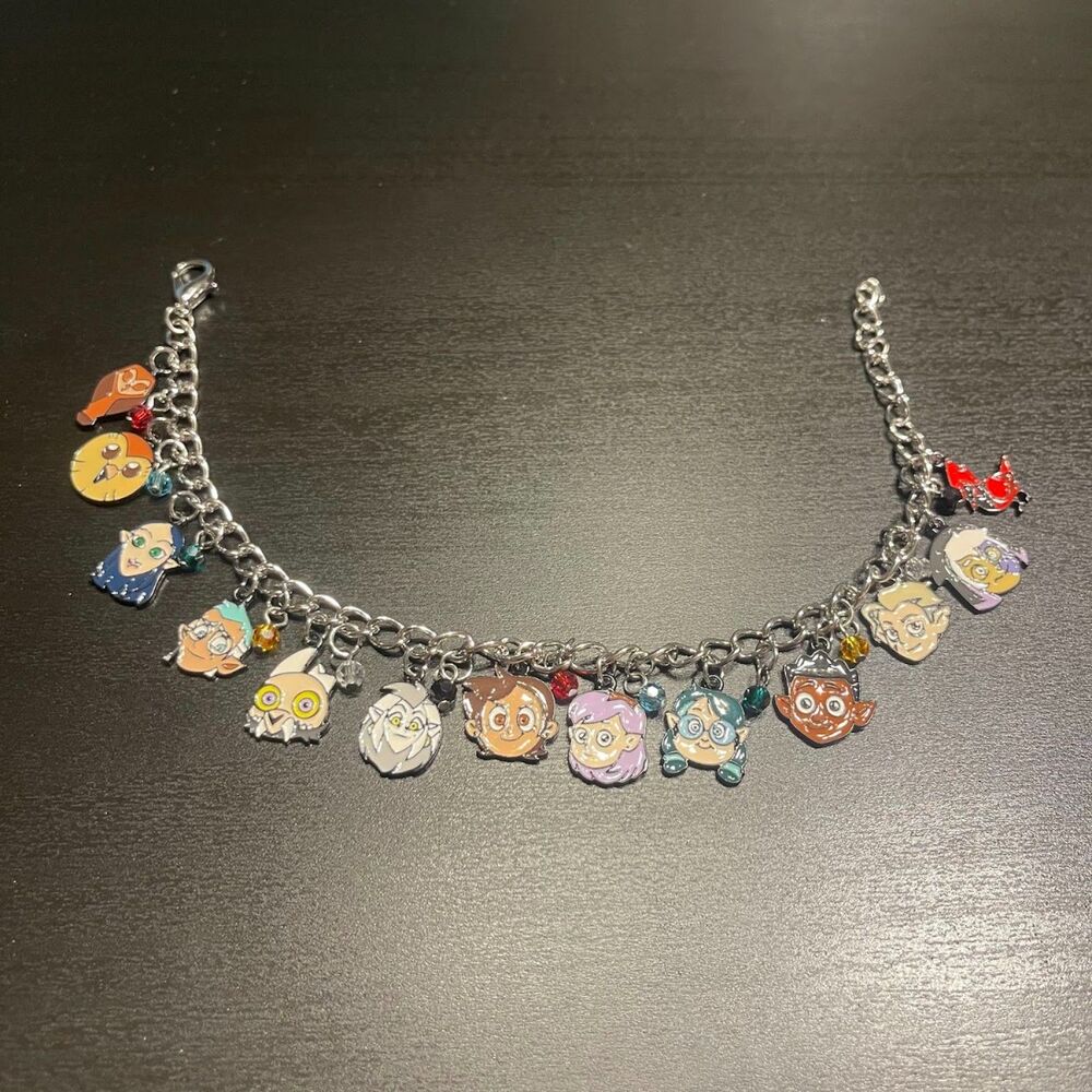 Disney Owl House Colored Metal Charm Bracelet